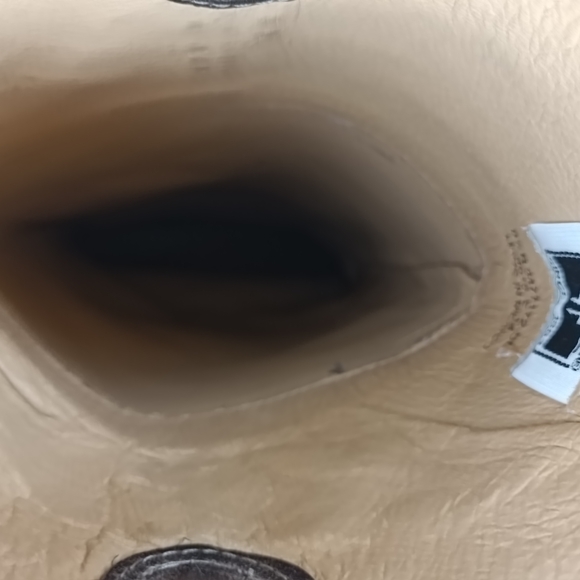 Frye Melissa Brown Leather Pull-on Knee High Cowboy Boots Size 8.5 B - Picture 7 of 14